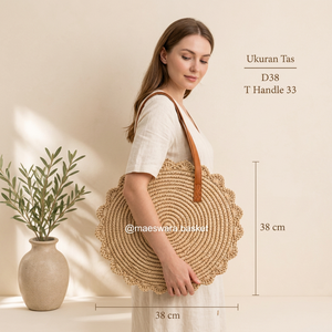 Sac fourre-tout décontracté en sisal et jute tissé à la main avec fermeture éclair, sac de plage naturel tissé, sac à bandoulière écologique, sac de shopping bohème fait main - Product Image 3