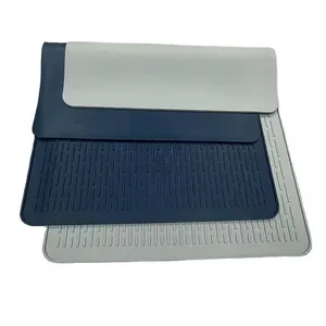 Luxury Eco-friendly Food Grade Large Silicone Dish Drying Pad Mat Electric Stove Top Cover Glass Stove Top Protector