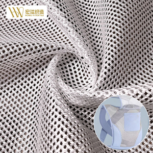 Bán Buôn Trọng Lượng Nhẹ Tricot Dệt Kim Sợi Nhuộm 100% Polyester Thoáng Khí Lỗ Vải Lưới Với Mô Hình Sợi Dọc Cứng Lưới Trong Chất Rắn - Product Image 1