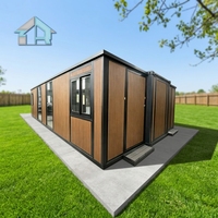 Casa Contenedor Prefabricada Expandible de 40 Pies - Diseño Moderno con Puertas y Ventanas de Rotura Térmica, Garantía de 3 Años