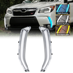 Luci LED Lampeggianti per Auto 2 Pezzi per Subaru Forester 2013-2018, Luci Diurne DRL con Indicatore di Direzione e Luce Notturna Blu - Product Image 4