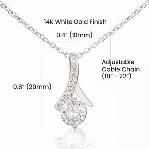 Collier classique My Soulmate avec carte personnalisée - Pendentif en cristal de cuivre, bijou romantique, cadeau pour la Saint-Valentin, la fête des mères, UIONEN - Product Image 4