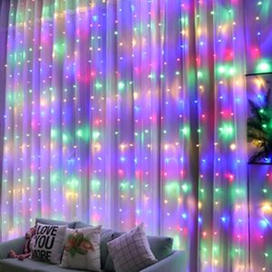 Guirlande lumineuse pour fenêtre, 300 LED, 8 modes d'éclairage, lumières féériques en cuivre avec télécommande, alimentation USB, étanche, décoration murale pour chambre à coucher - Product Image 2