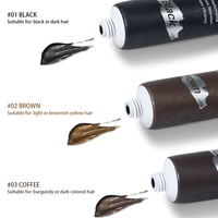 Teinture de sourcils en gel de tatouage avec logo personnalisé Teinture de sourcils professionnelle longue durée et imperméable à l'eau 60 jours