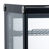 Vitrine Réfrigérée Rectangulaire de Comptoir à 4 Côtés en Verre pour Pâtisserie, Réfrigérateur Vitrine pour Gâteaux