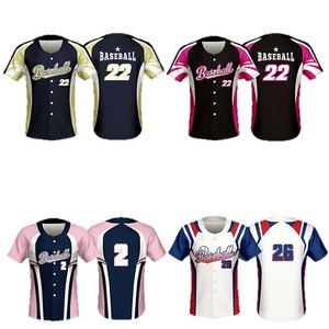 Camisetas de Béisbol Personalizadas de Alta Calidad, Diseño de Impresión por Sublimación, Camisetas de Béisbol para Equipos, Clubes y Jóvenes - Product Image 1