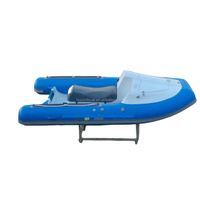 4 passagers RIB350 Jet Fiberglass V-Deep Hull Semi-Rigide PVC Rubber Boat Lake Entertainment Family Use Comes Engine Combo Set