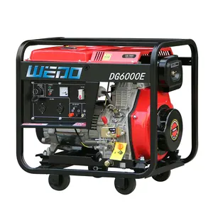 WEDO Hot Selling tragbarer Diesel-Schweiß generator mit offenem Rahmen und Rädern