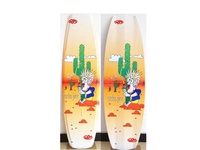 Wakeboard et wakesurf unisexe en fibre de verre de haute qualité avec logo personnalisé pour les sports nautiques océaniques