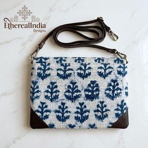 Handcrafted Blue Block Print Bag Cotton Rug Fabric Tablet Case for Women Bulk Export Supplier India - Product Image 4