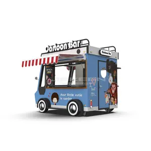 Jekeen Eco-Vriendelijke Foodtruck Mobiele Voedselbus Elektrische Snelle Snack Eten Eten Kar Elektrische Food Truck Auto Te Koop