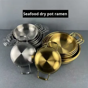 Marmite à <span class=keywords><strong>soupe</strong></span> en acier inoxydable de conception coréenne Yolecen avec fond épaissi, compatible gaz et induction, passe au lave-vaisselle - Product Image 3