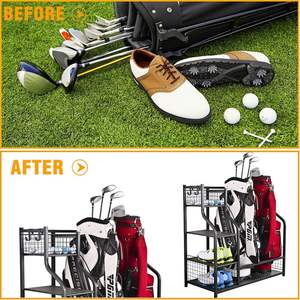 Menyimpan topi bola Golf tas klub peralatan olahraga garasi Tampilan berdiri tas Golf rak pengatur penyimpanan untuk alat olahraga - Product Image 3