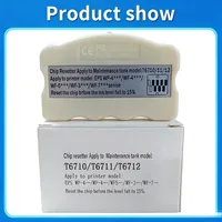 1PC T6710 T6711 T6712 Restaurador de chips para caja de mantenimiento Epson (versión antigua) con batería incorporada y decodificador de chip para tanque de tinta residual