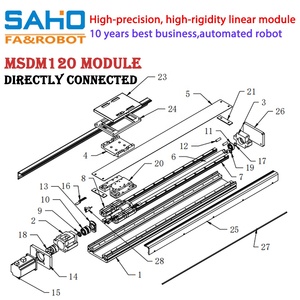 Actuador Lineal de Tornillo de Bolas, Brazo Robótico <span class=keywords><strong>Industrial</strong></span> de Aluminio con Motor, Estructura a Prueba de Polvo, Funcionamiento Suave, Alta Precisión - Product Image 5