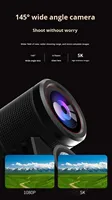 Caméra d'action Premium VIRAN V12 2026 4K HD étanche IP67 anti-tremblement grand angle 270° avec capteur CMOS pour casque, prise en charge vidéo