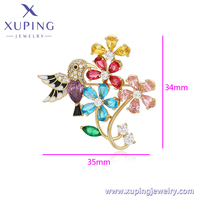 A00912296 Bijoux Xuping Broche Femme Plaqué Or Mode Plume Étoile Animal Fleur Papillon Ballerine Fille Broches