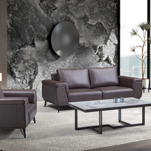 Ensemble de canapés de <span class=keywords><strong>réception</strong></span> pour bureau de direction au design moderne, multifonctionnel pour la maison, le bureau et les hôpitaux, couverture en cuir, hall d'appartement - Product Image 3