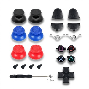 Para <span class=keywords><strong>Control</strong></span> de <span class=keywords><strong>PS4</strong></span>: Botones ABXY de Plástico Tipo Hongo, Tapas para Palancas Analógicas D-Pad, Gatillos R1/R2/L1/L2, Juego de Resortes y Kit de Tornillos para Carcasa - Product Image 1