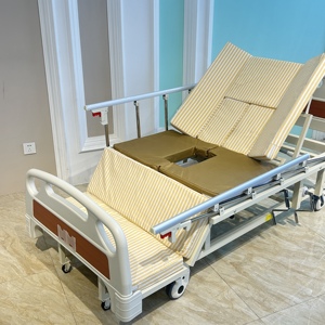 Ruedas silenciosas blancas Cama de cuidado eléctrica multifuncional Cama de cuidado manual de curva completa Tipo de camas de <span class=keywords><strong>hospital</strong></span> - Product Image 5