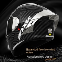 Casque de moto intégral certifié 3C DOT, aspect fibre de carbone, visière relevable, coque ventilée - XL pour unisexe toutes saisons électrique