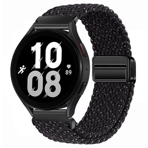 Bracelet de sport RYB en tissu nylon respirant, taille 20 mm 22 mm, compatible avec Samsung <span class=keywords><strong>Galaxy</strong></span> <span class=keywords><strong>Watch</strong></span> <span class=keywords><strong>Active</strong></span> <span class=keywords><strong>2</strong></span> 40 mm 44 mm 20/22 mm - Product Image 4
