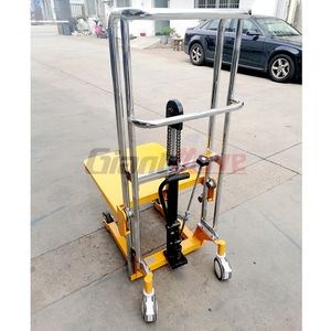 Fabrika Outlet manuel Platform Forklift hidrolik el istifleyici 400kg, taşınabilir manüel paletli kamyon - Product Image 5