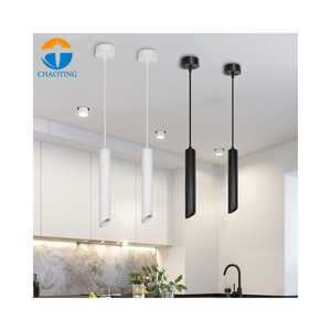 Lampe suspendue LED moderne OEM, éclairage suspendu en aluminium, luminaire décoratif suspendu au plafond, lampe cylindrique suspendue, lampe tube longue - Product Image 3