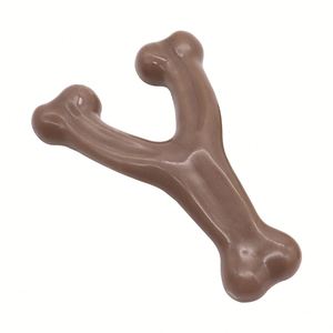 Jouet à mâcher pour chien en nylon durable, non toxique et écologique pour les mâcheurs agressifs - Qualité alimentaire supérieure : bacon, poulet, cacahuète, bois - Product Image 6