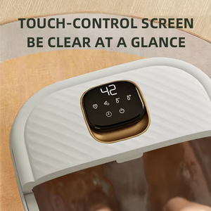 High Quality Electric Shiatsu Foot Spa Pedicure <b>Massager</b> Blood Circulation Vibration Foldable Design Timing Control Musical - Product Image 5