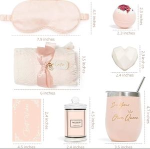 Luxuriöser Wellness-Geschenkkorb für Valentinstag, Hochzeitsgeschenk, Geburtstag, Gute Besserung oder Werbegeschenk für Frauen - Product Image 6