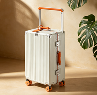 Maleta de Viaje con Ruedas Giratorias y Marco Ligero de PC y ABS, 26 Pulgadas, con Candado TSA, Portavasos, Reforzada e Impermeable