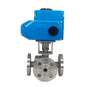 Actuador de control de flujo de acero inoxidable con brida para gas, OEM personalizable, válvula de bola de 3 vías - Product Image 1
