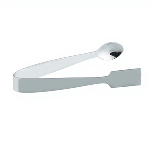Stainless Steel Ice Tongs Minimalist <b>Bar</b> <b>Tools</b> Reusable Handle for Cocktail Making - Product Image 1