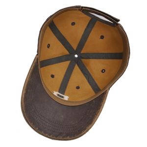 Casquette de Baseball classique cirée <span class=keywords><strong>en</strong></span> toile, 6 panneaux de broderie, vente <span class=keywords><strong>en</strong></span> gros, collection - Product Image 6