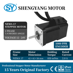 <span class=keywords><strong>Motor</strong></span> paso a paso híbrido de circuito cerrado <span class=keywords><strong>Nema</strong></span> <span class=keywords><strong>17</strong></span> 42x42x58mm con encoder 1.8 °   <span class=keywords><strong>Motor</strong></span> paso a paso <span class=keywords><strong>bipolar</strong></span> de alta precisión 850mNm 2.0A 12V/24V - Product Image 5