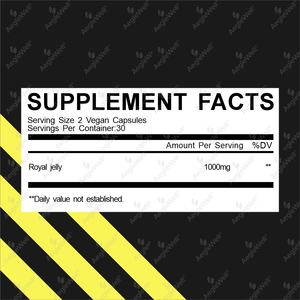 AegleWell takviyeleri, 10-HDA (hidroksi-d-decenoic asit) ile arı sütü 1000 mg, <span class=keywords><strong>60</strong></span> kapsül arı sütü ek - Product Image 6