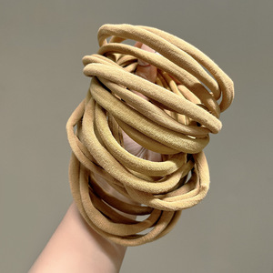 Простые негабаритные 10 см резинки для волос экспортные полиэфирные эластичные резинки для волос чистого цвета высокая эластичность для детей - Product Image 2