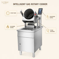 Machine de cuisson verticale rotative intelligente à gaz, wok automatique à tambour G30DAS, équipement de cuisine commercial