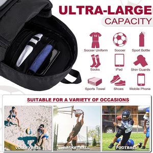 Sac à dos de basketball au design unique avec compartiment pour ballon, sac de sport pour équipement de basketball, échantillon gratuit - Product Image 2