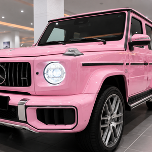 10year warranty Vinyl Car <b>Wrap</b> Film <b>pink</b> PET 6.5mil High Gloss Air Release Anti Scratch Full Body Automotive Color Changing Film - Product Image 4
