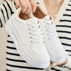 G-B79 Sneakers Bianche da <span class=keywords><strong>Donna</strong></span> con Suola Spessa, Scarpe <span class=keywords><strong>Sportive</strong></span> e Casual Autunnali in EVA, Stile Studentesco alla Moda - Product Image 6