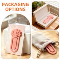 Marque-page en silicone mignon, marque-page flexible en PVC souple pour la lecture, cadeau promotionnel personnalisé, papeterie en gros