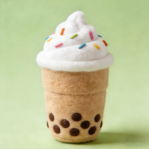 Peluche Personalizable de Taza de Té con Leche Boba y Helado, Lindo Peluche de Mascota, Regalos para la Inauguración de Tiendas, Muñeco de Peluche Suave Kawaii Boba - Product Image 1
