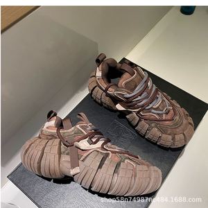 Zapatillas Deportivas de Cuero Vintage para Hombre, con Suela de Neumático, Estilo Robusto, Amortiguadoras de Impactos - Product Image 5