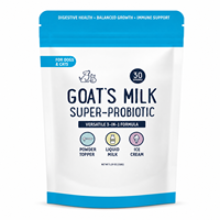 Lait en poudre de chèvre Formule non adultérée Facilement digérée Riche en protéines Calcium Probiotiques Sans OGM Suppléments de santé pour animaux de compagnie Chien Chat