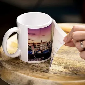 Kylong bán buôn 12oz Đồng bằng màu trắng thăng hoa men Mug biểu tượng tùy chỉnh Sứ Đồ đá gốm cốc cà phê