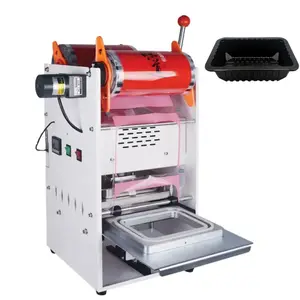 Manual Plastic Cup Lid Sealing Machine For PP Cups Jelly Pudding Soy Milk Tea