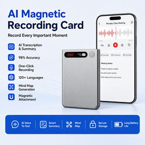 Enregistreur d'appels magnétique IA avec transcription vocale, 80 heures d'enregistrement, <span class=keywords><strong>audio</strong></span> HD pour appels professionnels - Product Image 1