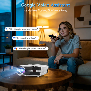 โปรเจคเตอร์ระยะฉายสั้น TOF อัตโนมัติ 1850 ANSI รองรับ 4K ลำโพง 40W ควบคุมด้วยเสียงผ่าน Google Assistant สำหรับธุรกิจ ส่งตรงจากโรงงาน - Product Image 5